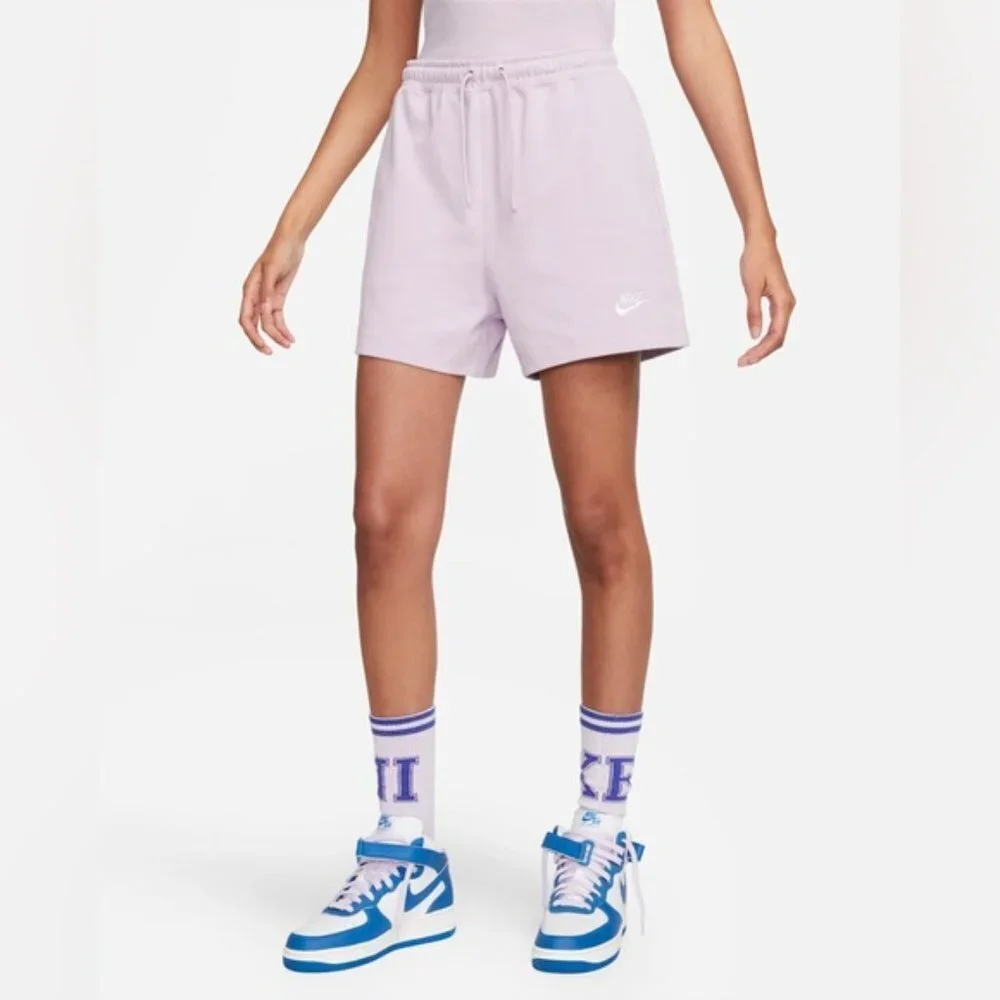 Nike Jersey Shorts Women's Size Medium Lilac‎ Purple Vintage Sweat Short Cotton
